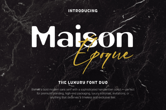 Maison Époque Duo: A Premium Display Font for Web